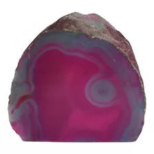 Cuarzo Ágata Rosa Geoda En Bruto Fragmento Decorativo 