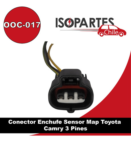 Conector Enchufe Sensor Map Toyota Camry, Suzuki, Vitara 3 P Foto 5