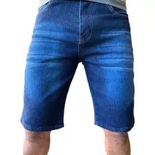 Bermuda Jeans Masculina Algodão Leve