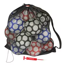 Bolsa De Malla Premium Bomba De Balón Deportivo, Negra...