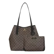 Bolso Nine West Nine West Delaine Tote 2 En 1, Marrón Negro