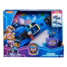 Vehículo Spin Master Paw Patrol La Superpelícula + Chase Color Azul