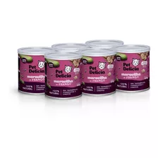 Kit 6 Unidades Pet Delícia Maravilha De Frango 320g Gatos