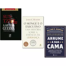 Livros Arrume Sua Cama+ Arte Da Guerra+ Monge E O Executivo