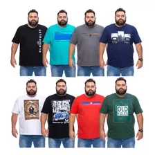 Kit 12 Camisetas Masculina Revenda Atacado G1 A G5 Plus Size