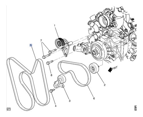 Banda Motor Chevrolet Silverado 3500 Classic 6.0l V8 2007 Foto 5