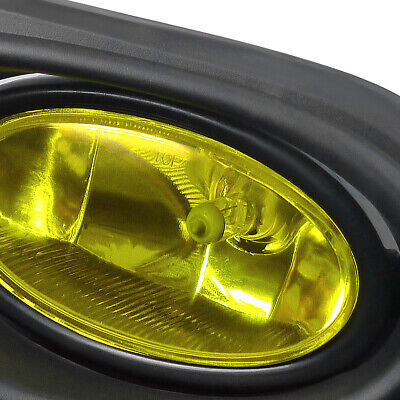 Fits 2002-2004 Acura Rsx Dc5 Yellow Bumper Fog Lights Dr Zzf Foto 3