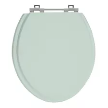 Assento Laqueado Oval Verde Calro Tampa Bacia Universal Mdf