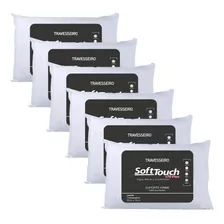 Travesseiro Soft Touch Antialérgico Conforto E Macio Kit 6