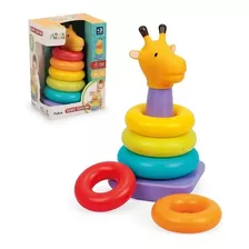 Jirafa Anillos Apilables De Encastre Bebes Juego Didactico Color Multicolo