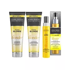 Kit Sheer Blonde Shampoo + Condicionador + Spray John Frieda