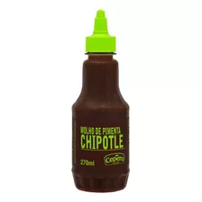 Molho De Pimenta Chipotle Defumada Sabores Cepêra Sem Glúten Em Squeeze 270 Ml