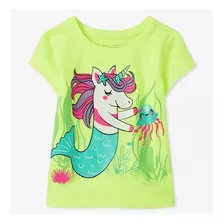 Camiseta Estampada Sirena Para Niñas The Childrens Place