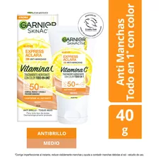 Tratamiento Hidratante Con Color Garnier Skin Active - 40gr Tipo De Piel Mixta