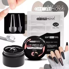 Gel Solido Press Gel Cherimoya +1 Tips Soft Gel X 120 Uñas