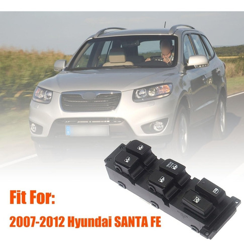 Comando Elevavidrio Interruptor Hyundai Santa Fe 2007-2011 Foto 5