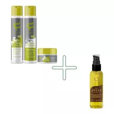 3 Itens Crina E Cauda Fashion + Reparador De Pontas Argan