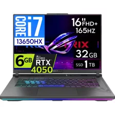 Asus Rog Strix G16 Core I7 13650hx 32gb Ddr5 1tb Rtx4050 16'