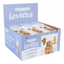 Caixa Barra Levittá Sabor Crocante Gergelim E Linhaça 24x10g