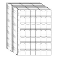 10 Folhas Plásticas Para Moedas 42 Divisões Pccb
