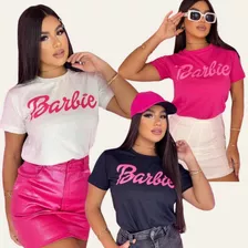Blusa T Shirt Feminina Algodão Barbie Coleção Limitada