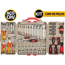 Kit Jogo De Ferramentas Mayle 110 Pçs Espelhada Profissional