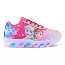 Tênis Infantil Frozen Menina De Led Super Leve Lançamento