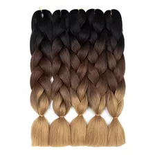 Kanekalon- Paquete De 5 Extensiones De Cabello Para Trenzado