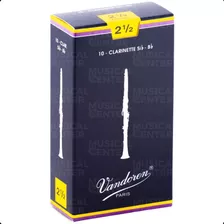 3 Palhetas P/clarinete Sib Tradicional N.2,5 Cr1025 Vandoren