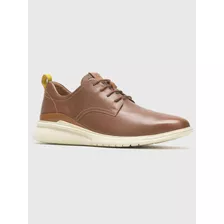 Zapatilla Cuero Hombre Hush Puppies Advancd Laceup Café