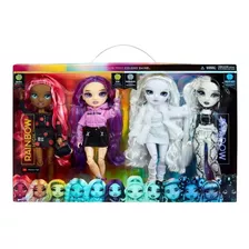 Set X4 Muñecas Rainbow High & Shadow High Collectors Fashion