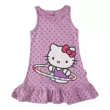 Lila - 3 - Vestido Niña Algodón Estampado Hello Kitty S12817