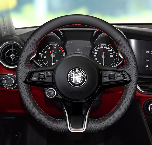 Funda Cubre Volante Alfa Romeo Giulia Stelvio 2017-2020 Piel Foto 2