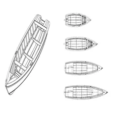 Projeto De Um Barco De Madeira Para Pesca.