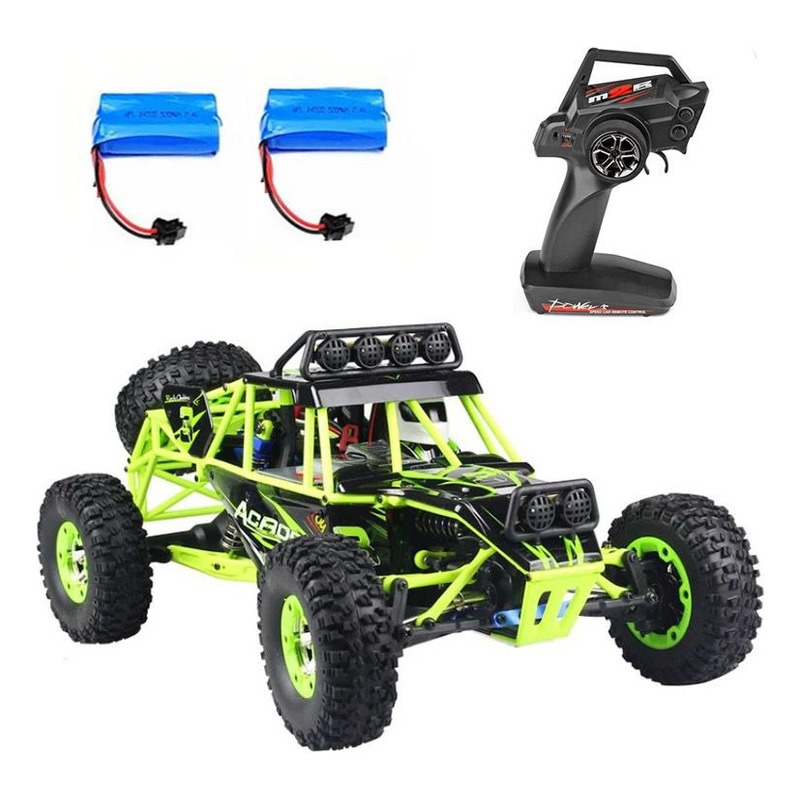 Carrinho de Controle Remoto 12428 Wltoys Off-road 4x4 C/Led Rock