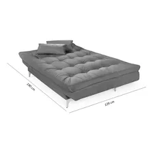 Sofá-cama 3 Lugares Casal Versátil Veludo Liso Cor Azul Marinho 375