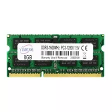 Memoria Ram Laptop Ddr3 1333mhz Pc3-10600 8gb Yimeng