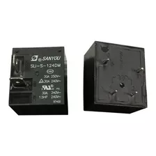 Rele Relay Sli-s-124dm 24vdc Slis124dm 24v 30a 4 Pin Dip