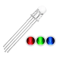 Pack X 50 Led Rgb 5mm Catodo Comun 4 Patas Alto Brillo