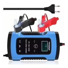 Cargador De Baterías De Coche Y Moto De 12v Azul 