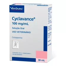 Cyclavance 100 Mg/ml Virbac Cães Com Dermatite Frasco 30ml