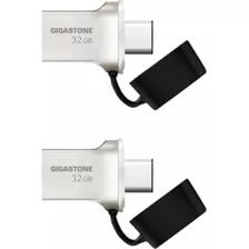 Gigastone Z50 32gb 2-pack 2 En 1 Unidad Flash Otg Dual Usb 3