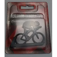 Emblema Alto Relevo 3d Em Abs Ciclismo Pequeno Preto