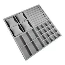 Organizador Para Joias Acessórios Gaveta 40x40x3,5cm Veludo