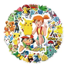 Adesivos Impermeável Pokémon Pikachu Bonito Anime 50 Peças