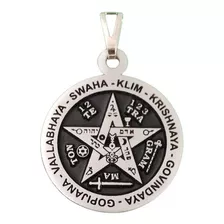 Pentagrama Pingente Com 7 Metais Tetragrammaton.