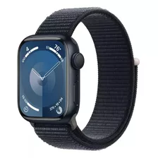 Apple Watch Series 9 Gps Caixa Meia-noite De Alumínio 45 Mm Pulseira Loop Esportiva Meia-noite