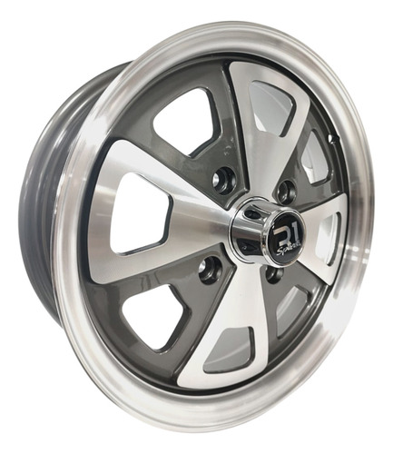 Rines 15x5.5 Barrenacion 4/130 Para Vocho Vw Gunmetal R1 Jgo Foto 2