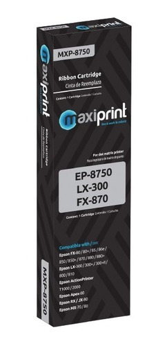 Cinta Epson Lx300 Compatible Maxiprint 8750 870 880 Fx80 85