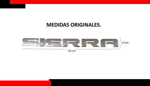Emblema Sierra Gmc Letras 2007-2013 . Foto 4